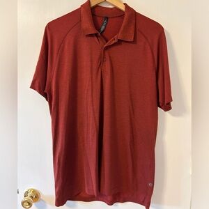 Lululemon polo shirt, Men’s XL, brick red